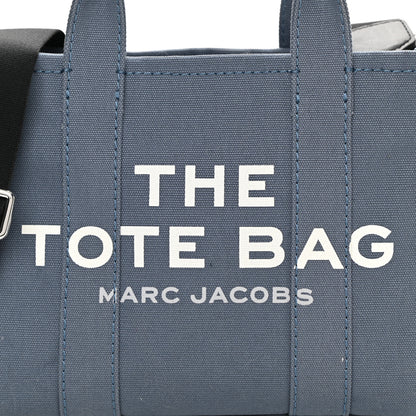 Marc Jacobs Cotton Canvas Mini The Tote Bag Blue Shadow 7 of 10