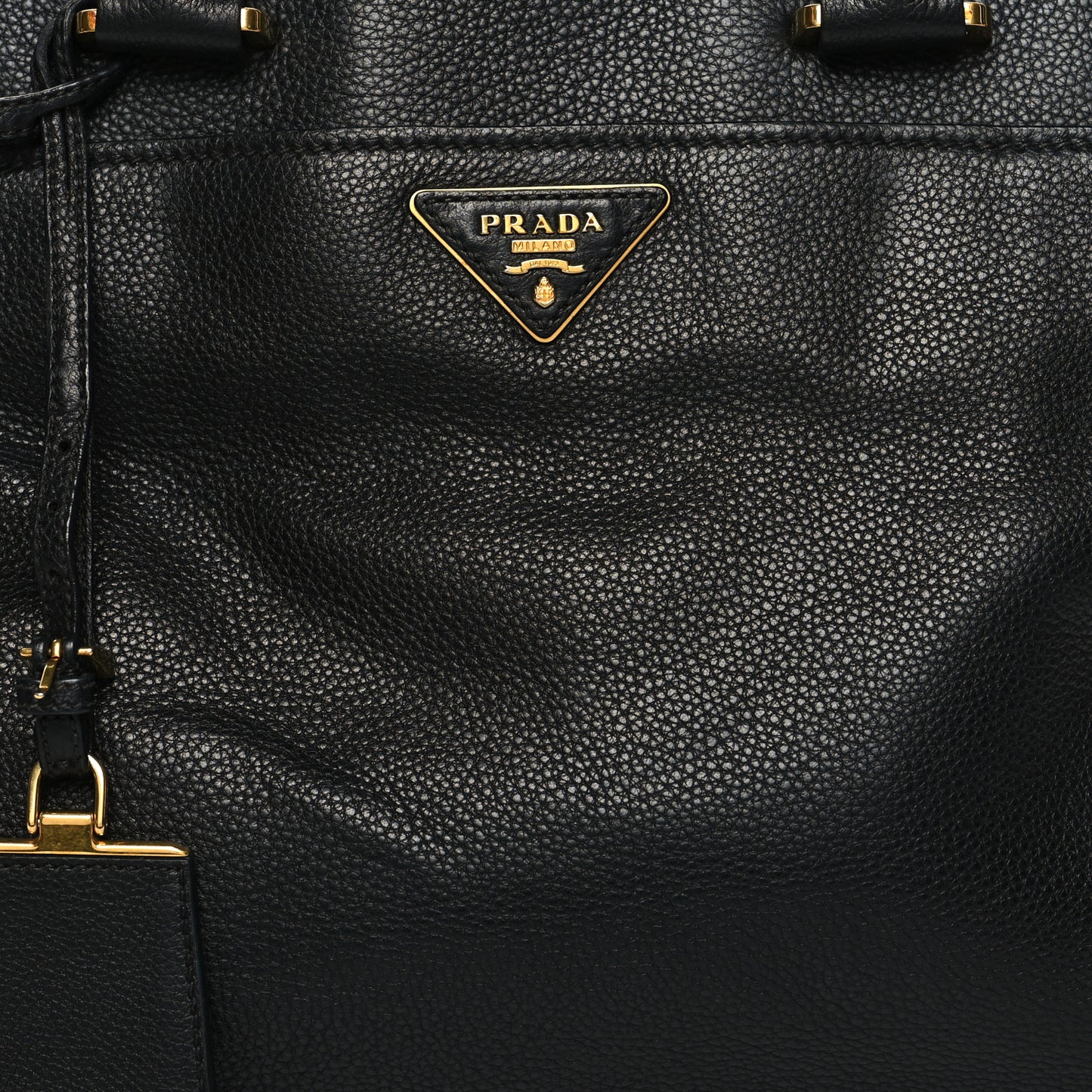 Vitello Daino Tote Black