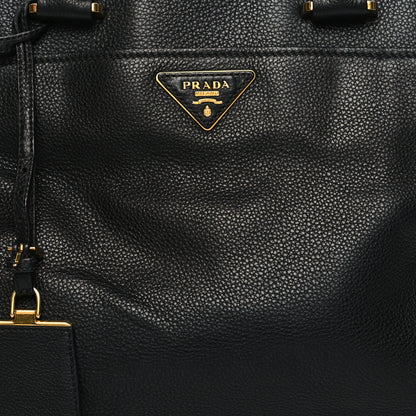Prada Vitello Daino Tote Black 8 of 11