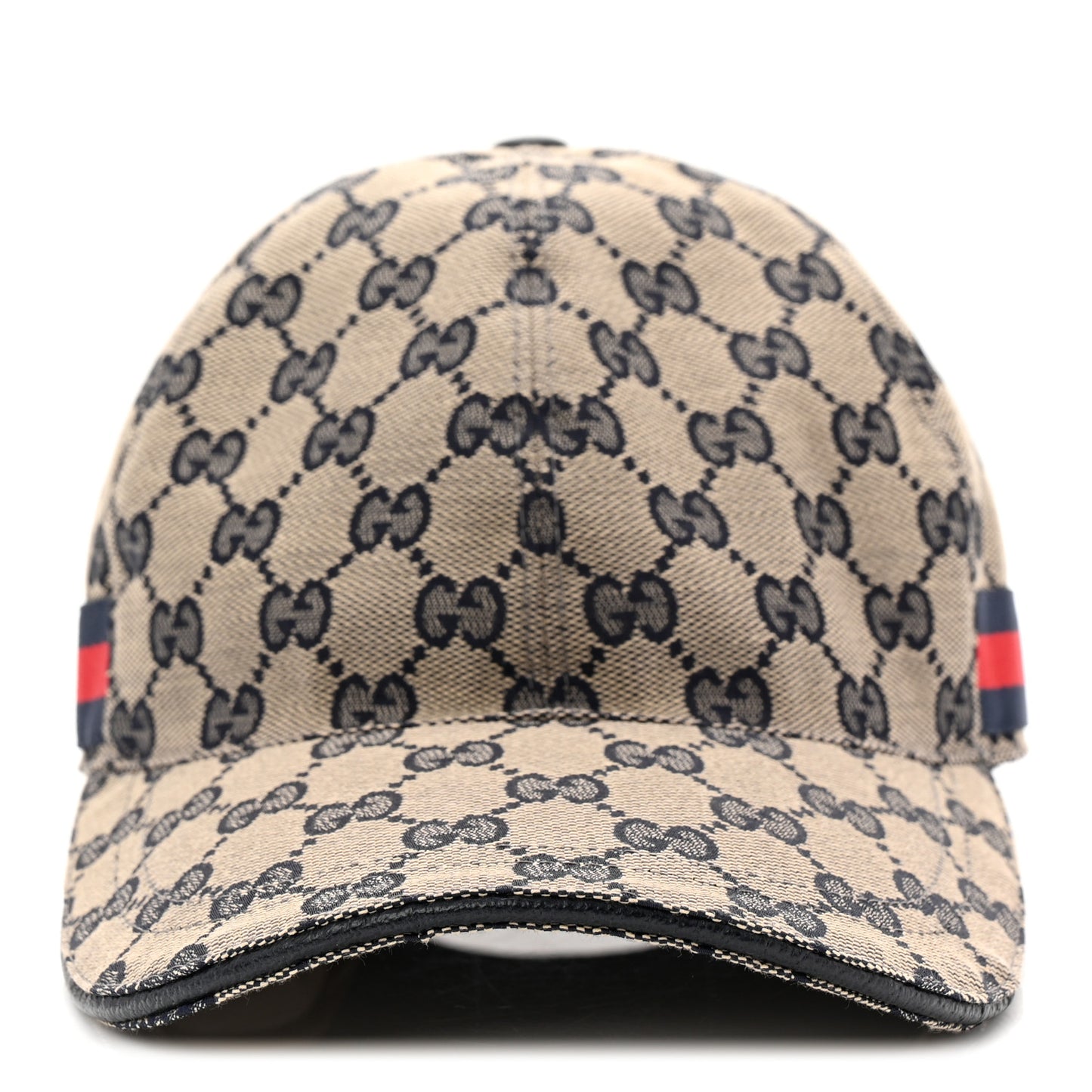 Monogram Web Baseball Hat S Beige Blue