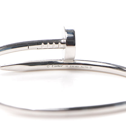 Cartier 18K White Gold Juste Un Clou Bracelet 15 4 of 7
