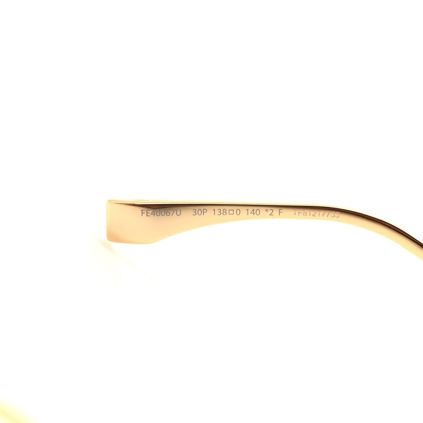 Metal Fendigraphy Shield Sunglasses FE 40066/U Shiny Endura Gold