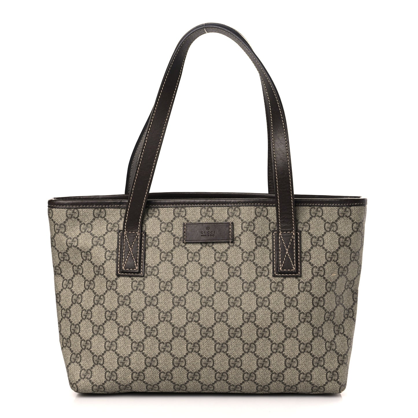 GG Supreme Monogram Small Joy Tote Dark Brown