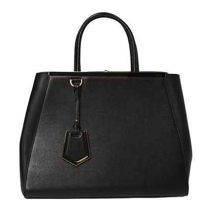 Fendi Vitello Elite Regular 2Jours Tote Black 1 of 11