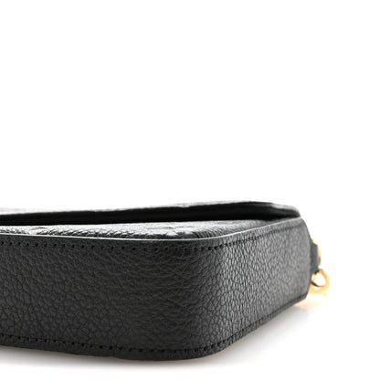 Louis Vuitton Empreinte Pochette Felicie Chain Wallet Black 10 of 11