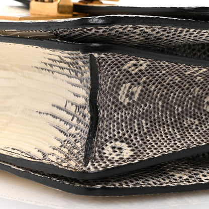Celine Lizard Small Classic Box Flap Bag Natural 10 of 12