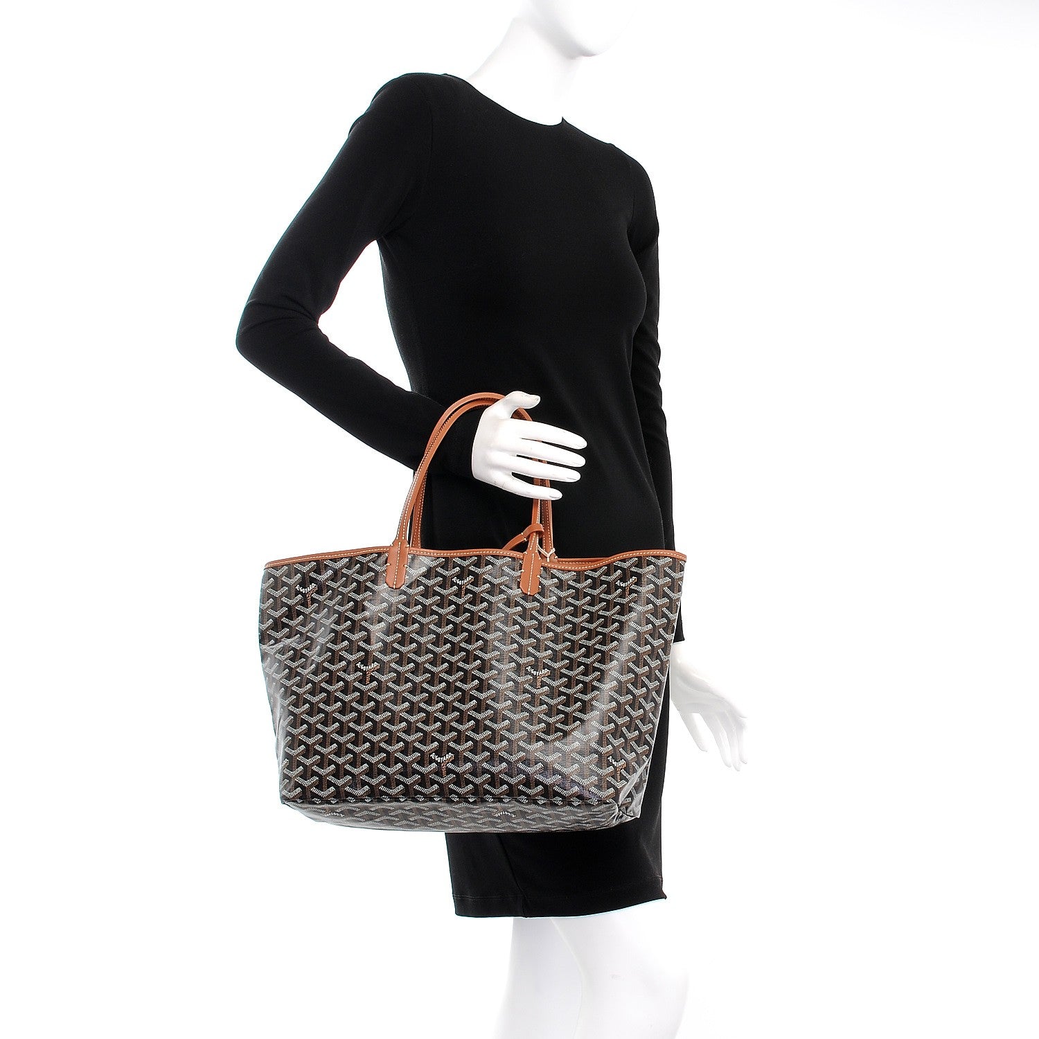 Goyard Goyardine Saint Louis PM Black Gold 2 of 7