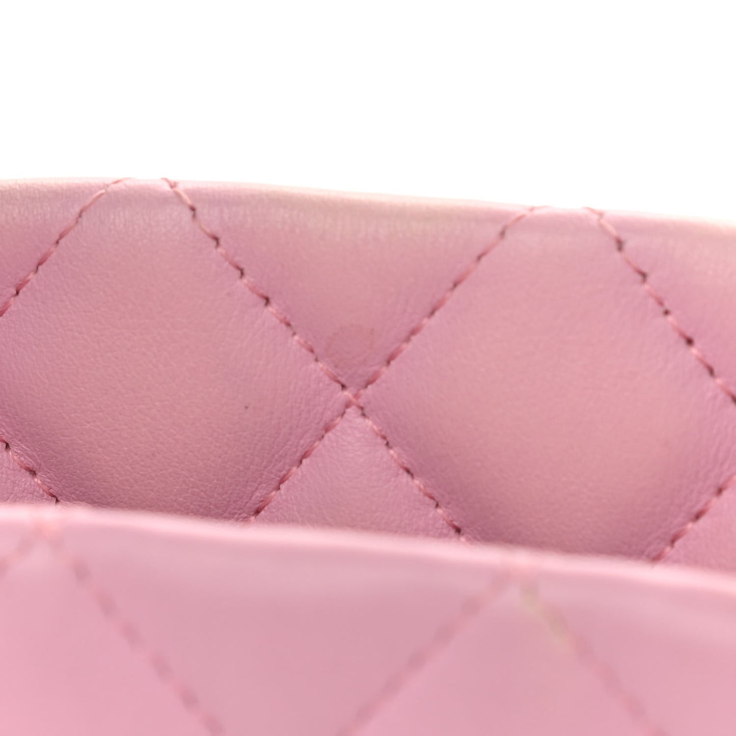 Calfskin Quilted Medium Cambon Tote Pink Black