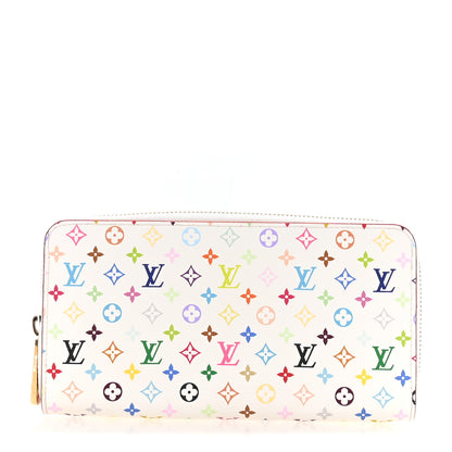 Louis Vuitton Monogram Multicolor Zippy Wallet White Litchi 1 of 7