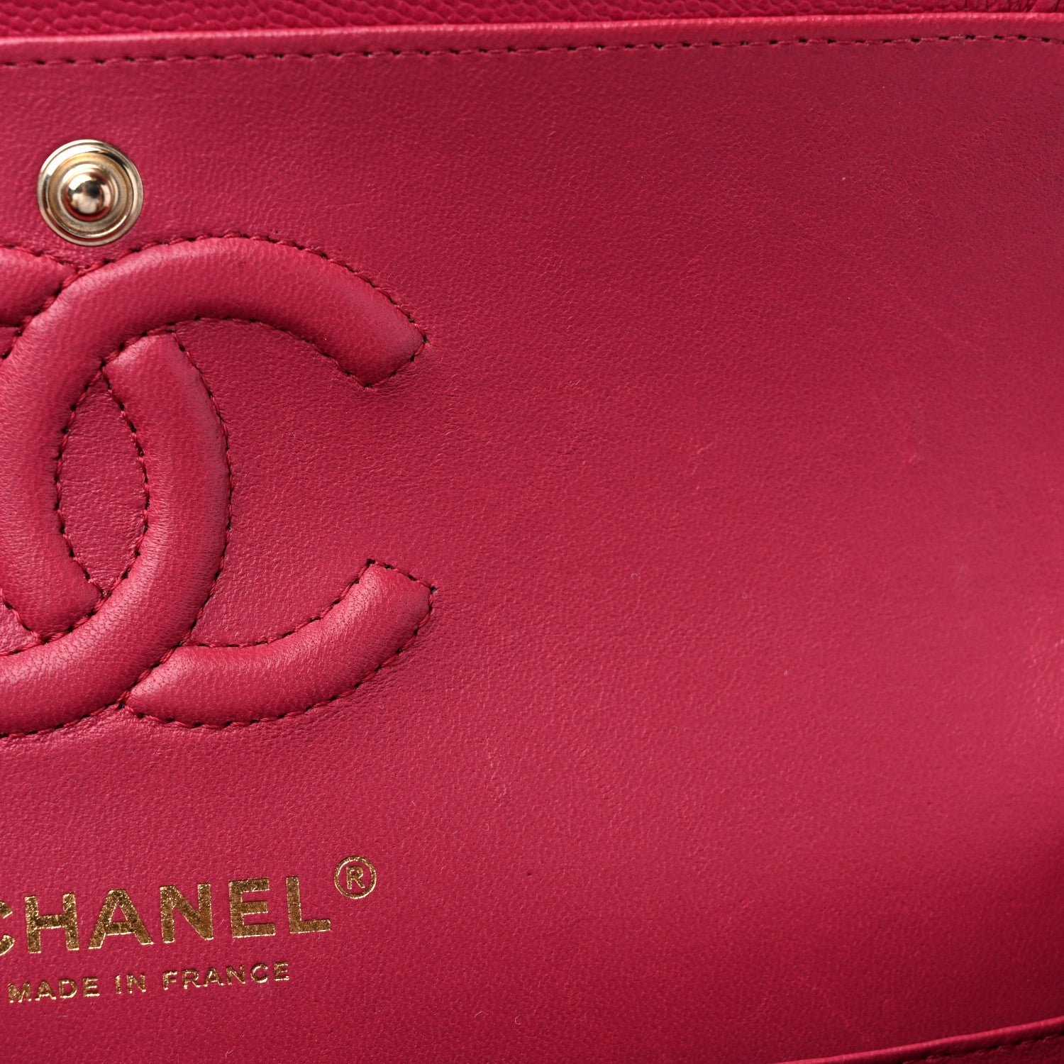 Chanel Caviar Quilted Small Double Flap Dark Pink 10 of 11