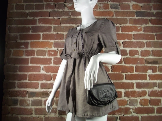 Chanel Caviar Half Moon Wallet On Chain Black 8 of 8