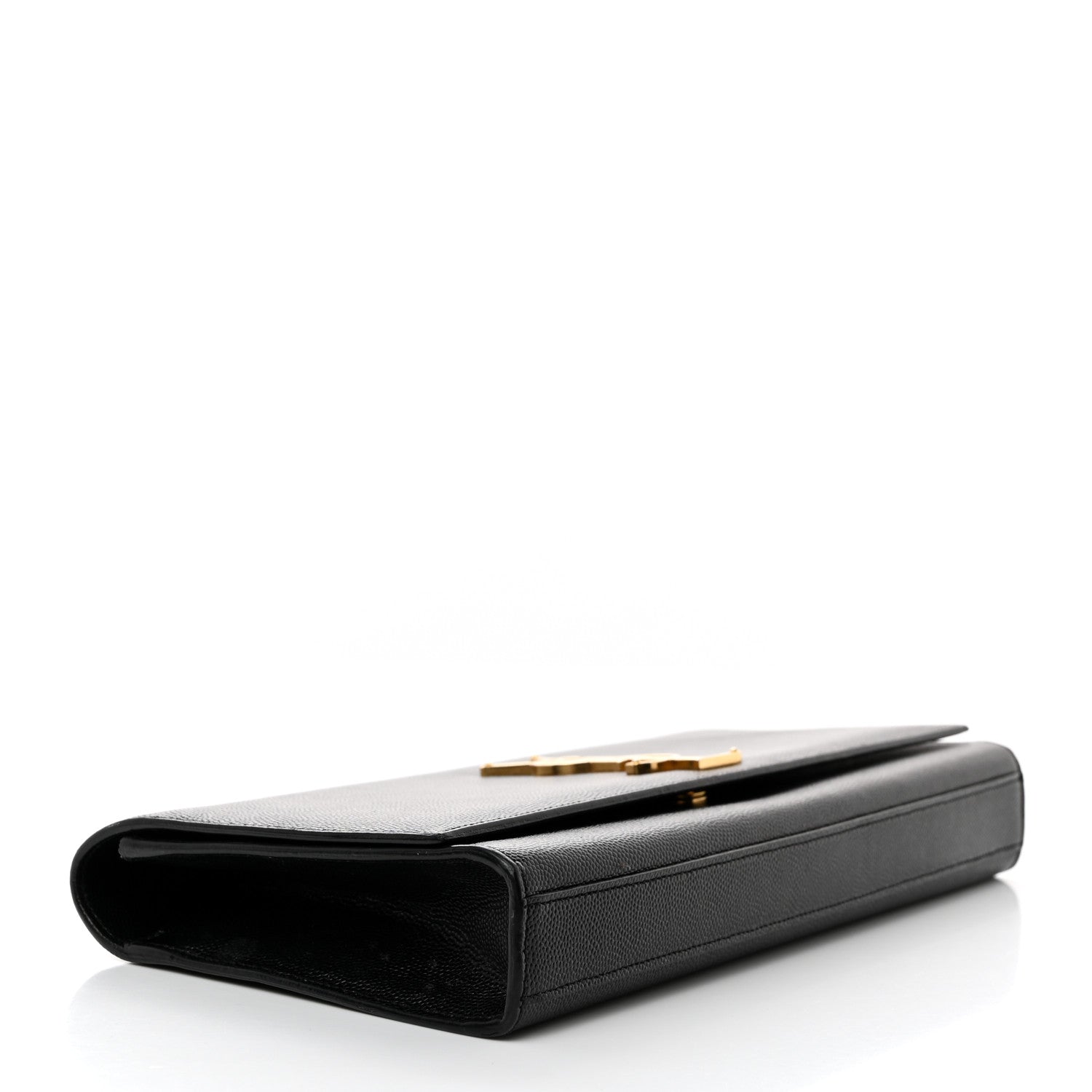 Saint Laurent Grain De Poudre Monogram Cassandre Clutch Black 4 of 8