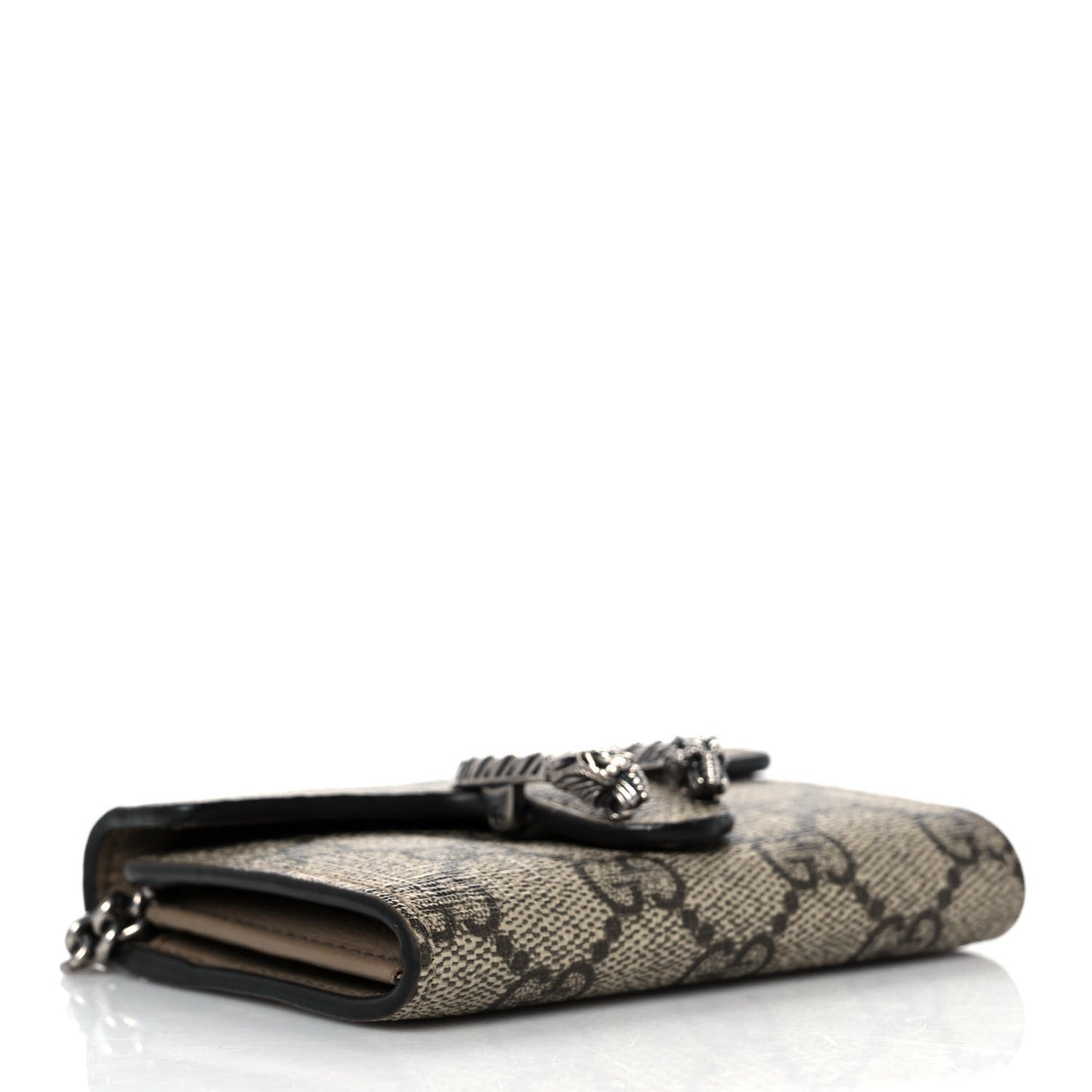 GG Supreme Monogram Dionysus Coin Purse Taupe