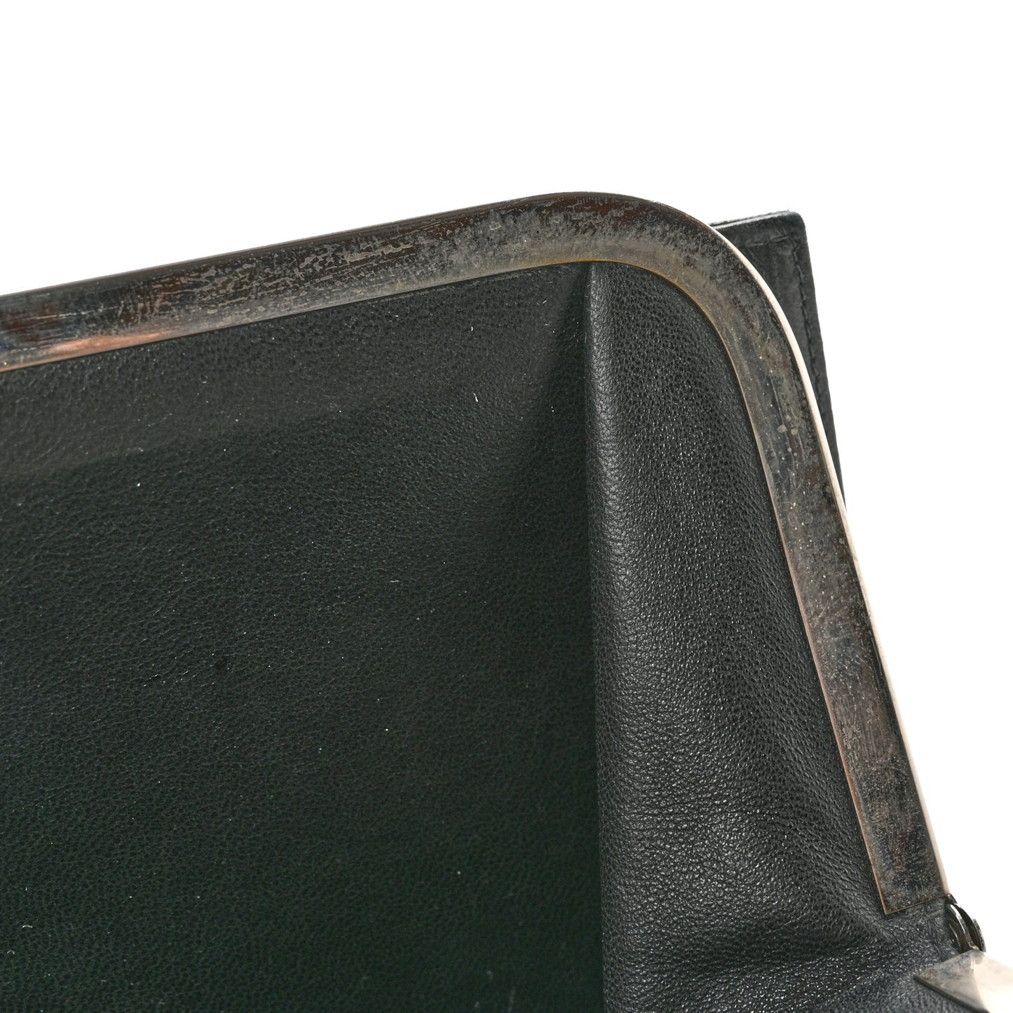 Lambskin Crystal CC Quilted Clutch Black
