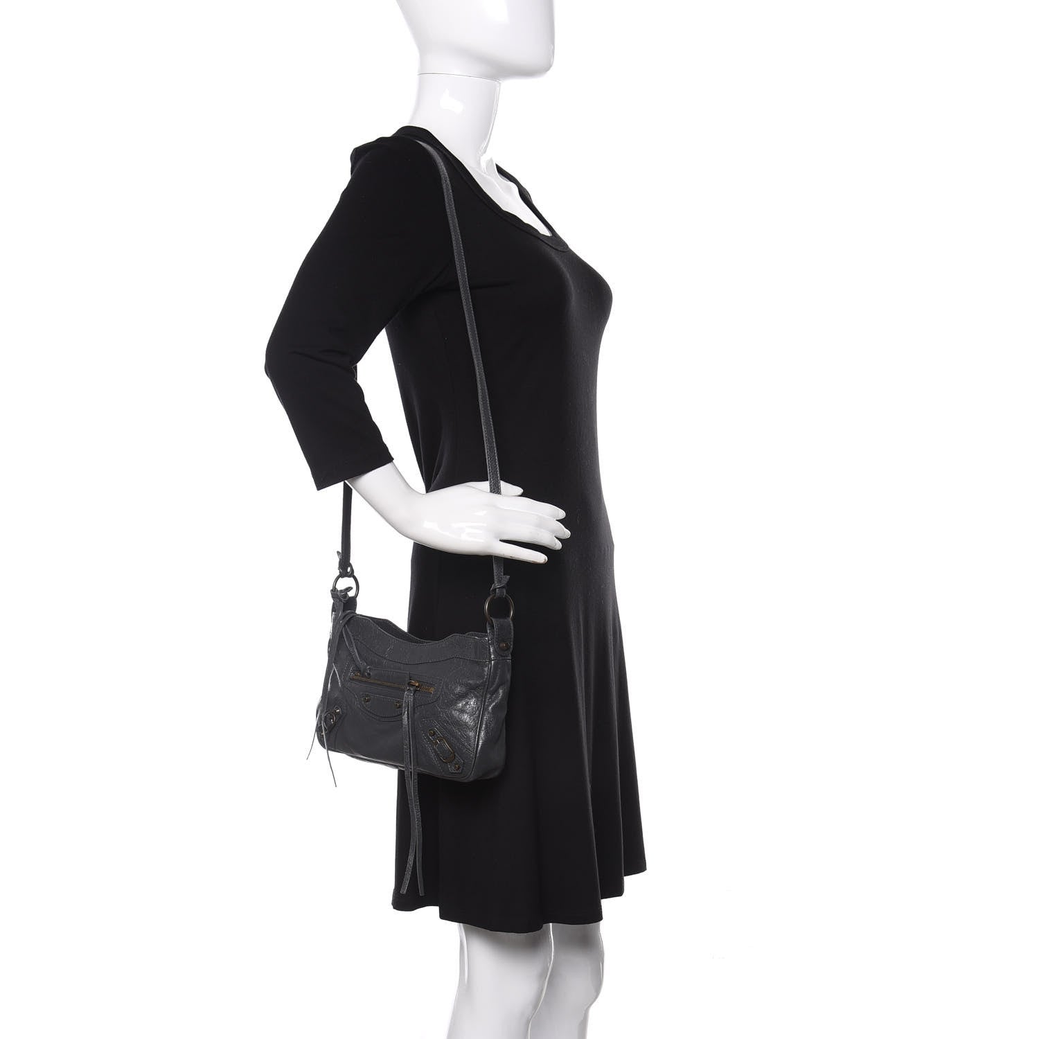 Balenciaga Agneau Classic Hardware Hip Gris Fossile 2 of 10