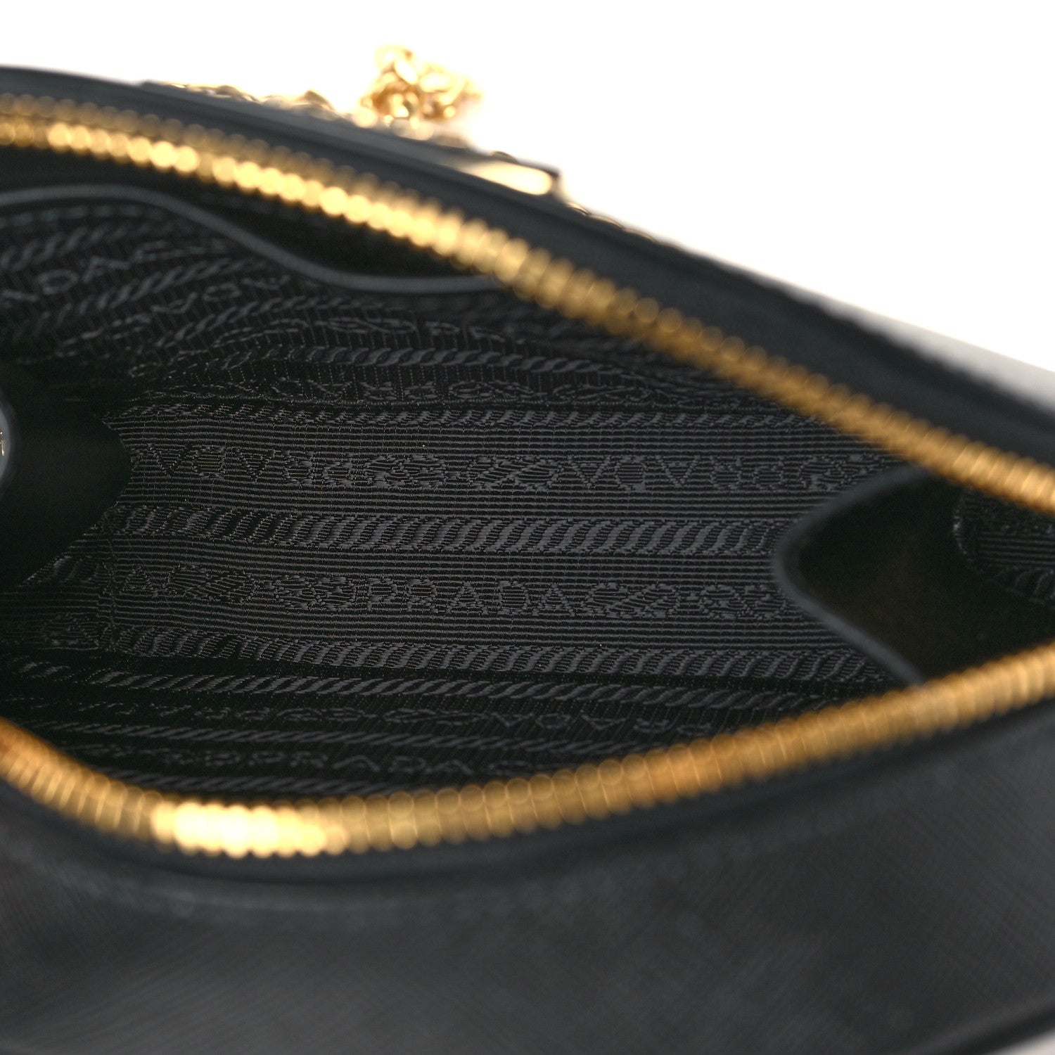 Prada Saffiano Lux Odette Belt Bag Black 5 of 8
