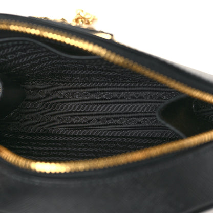 Prada Saffiano Lux Odette Belt Bag Black 5 of 8