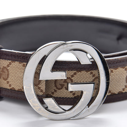 Gucci Monogram Interlocking G 40mm Belt 90 36 Dark Brown 4 of 9