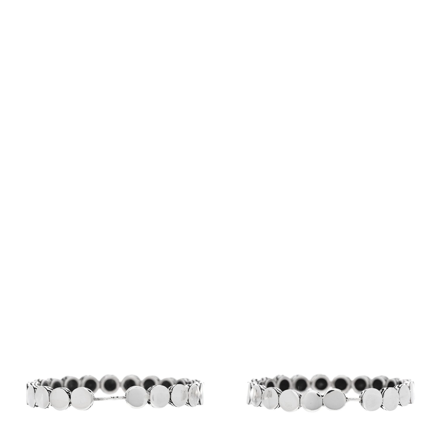 John Hardy Sterling Silver Dot Hoop Earrings 3 of 4