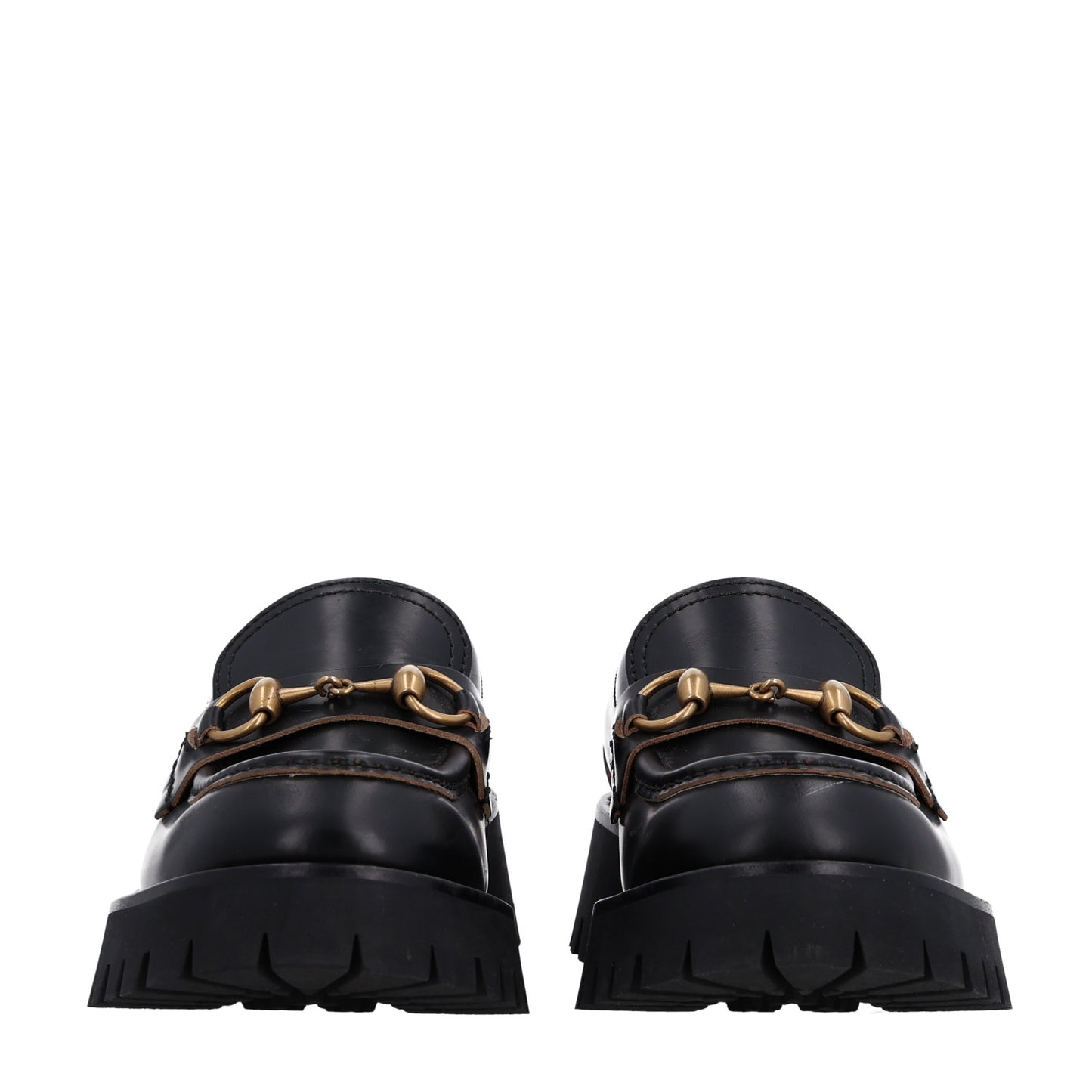 Cordovan Lux Womens Harald Horsebit 25mm Platform Loafers 36.5 Black