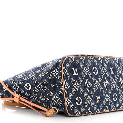 Louis Vuitton Jacquard Since 1854 Neverfull MM Blue 9 of 10