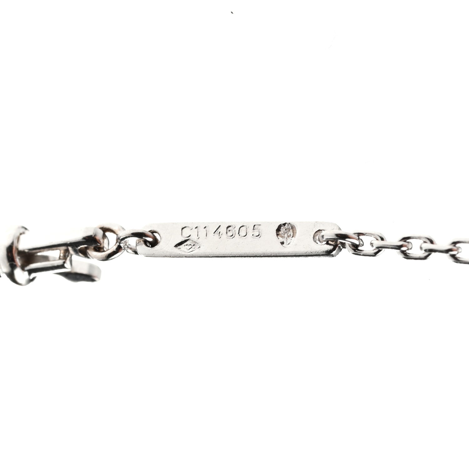 Cartier 18K White Gold Diamond .25ct 1895 Pendant Necklace 5 of 5
