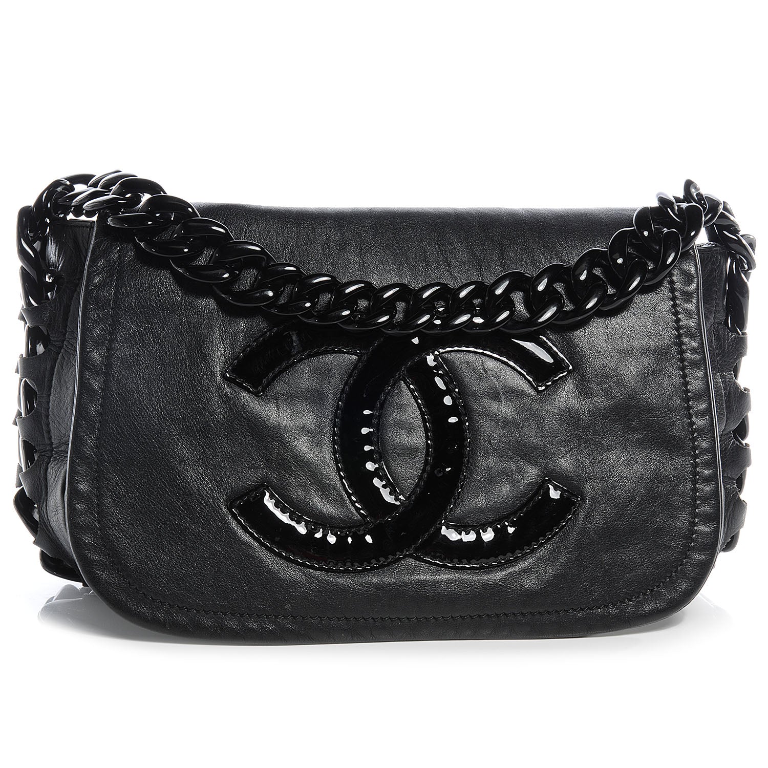 Chanel Leather Modern Chain Flap Black 1 of 7