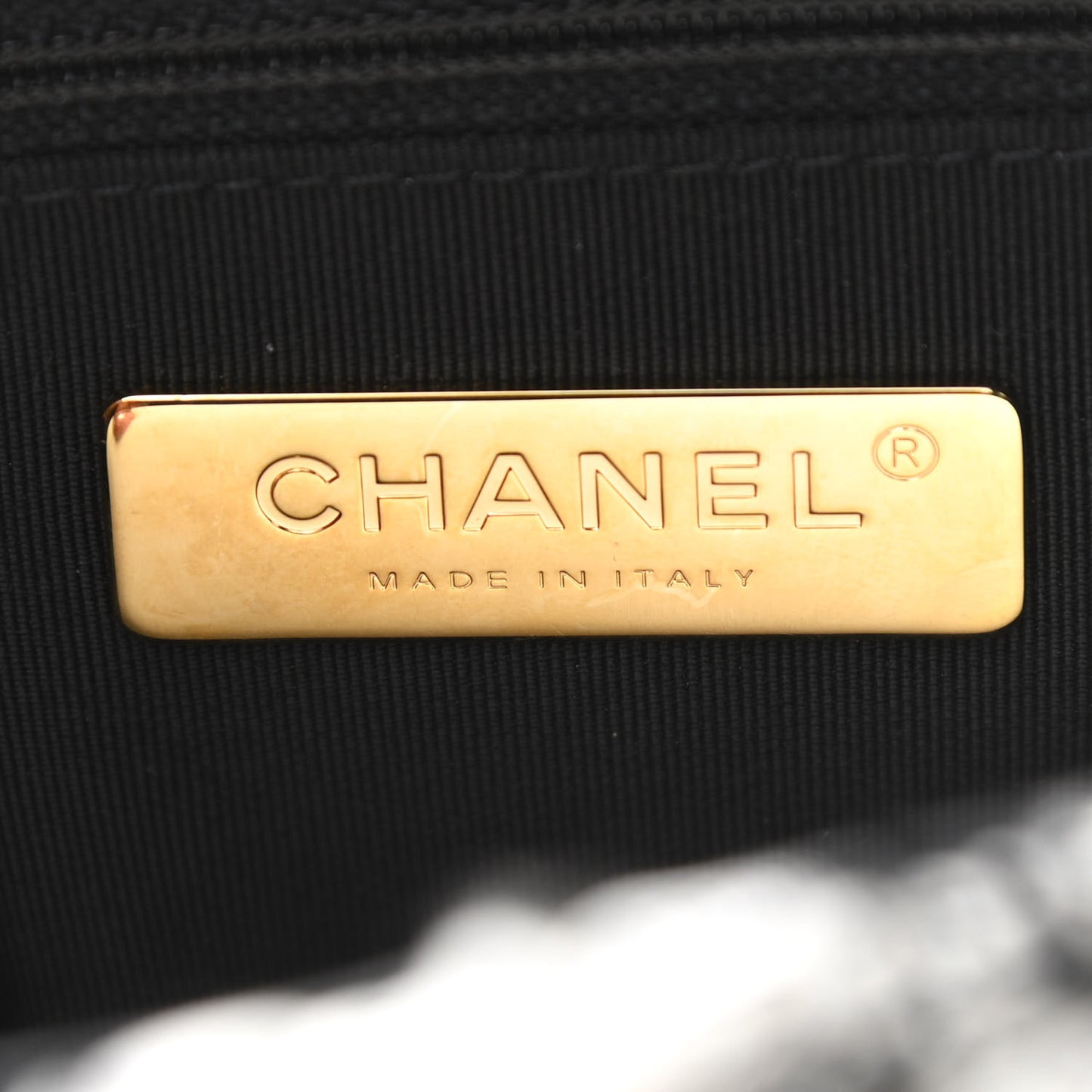 Tweed Quilted Large Chanel 19 Flap Black Ecru White