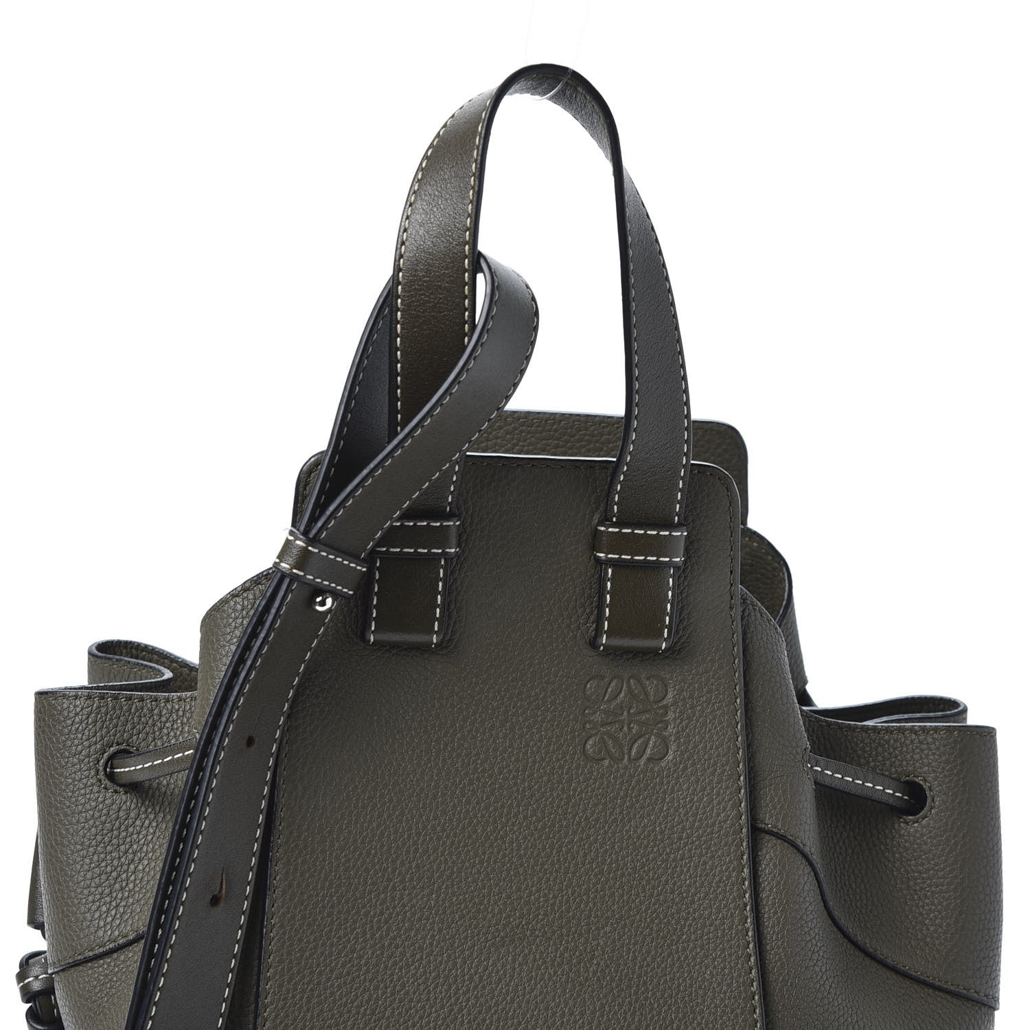 Loewe Calfskin Small Hammock Shoulder Bag Khaki Green 9 of 9