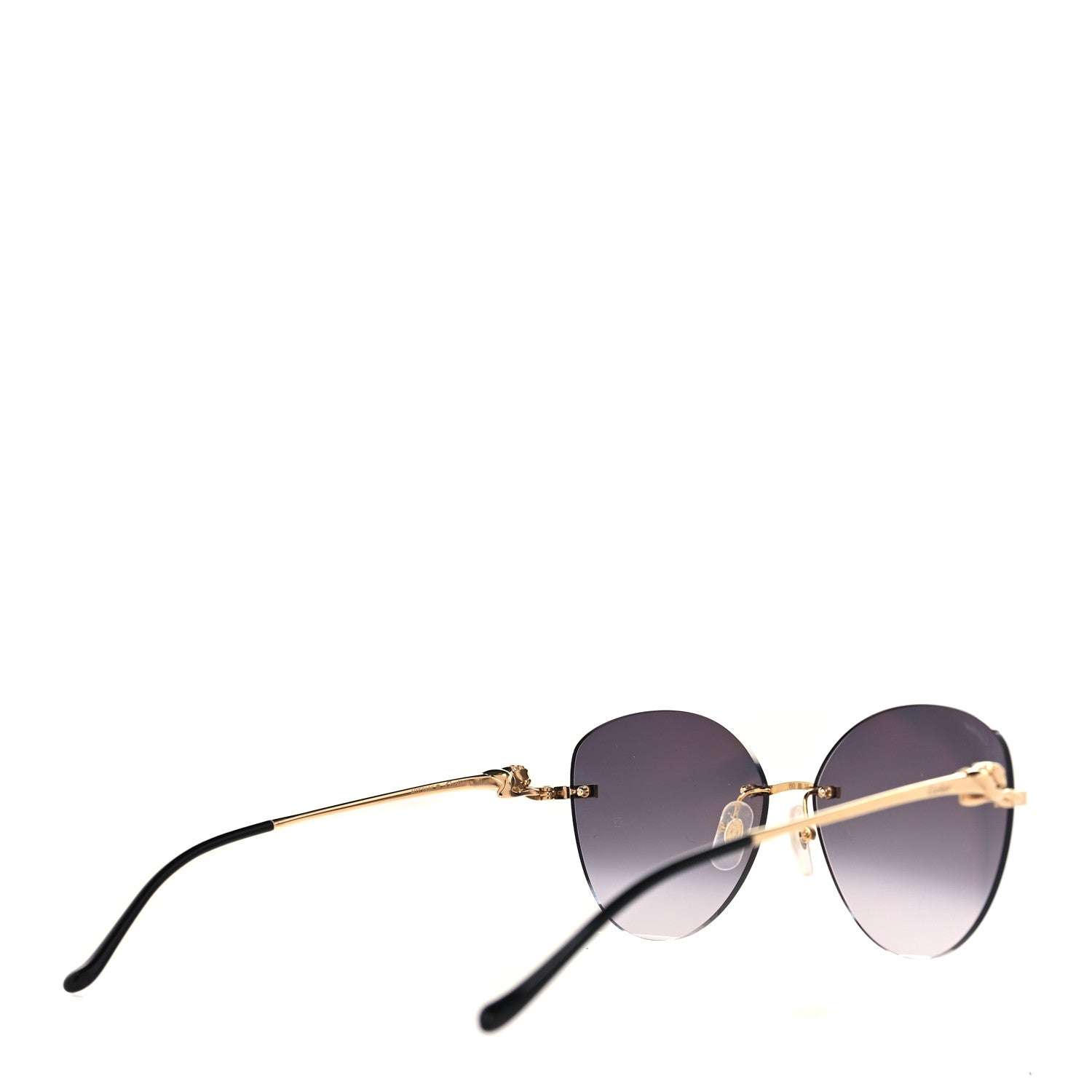 Cartier Panthere De Cartier Aviator Sunglasses Gold 3 of 7