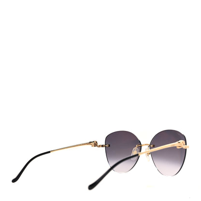 Cartier Panthere De Cartier Aviator Sunglasses Gold 3 of 7