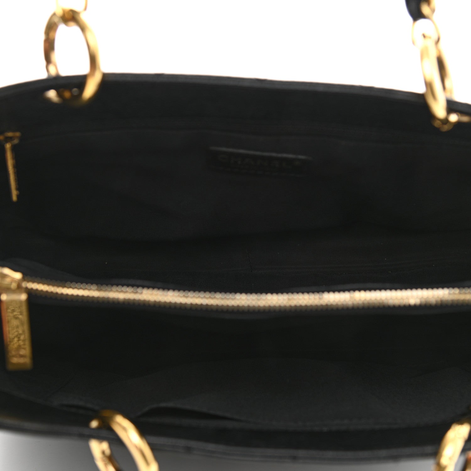 Chanel Caviar Quilted Grand Shopping Tote GST Black 4 of 12