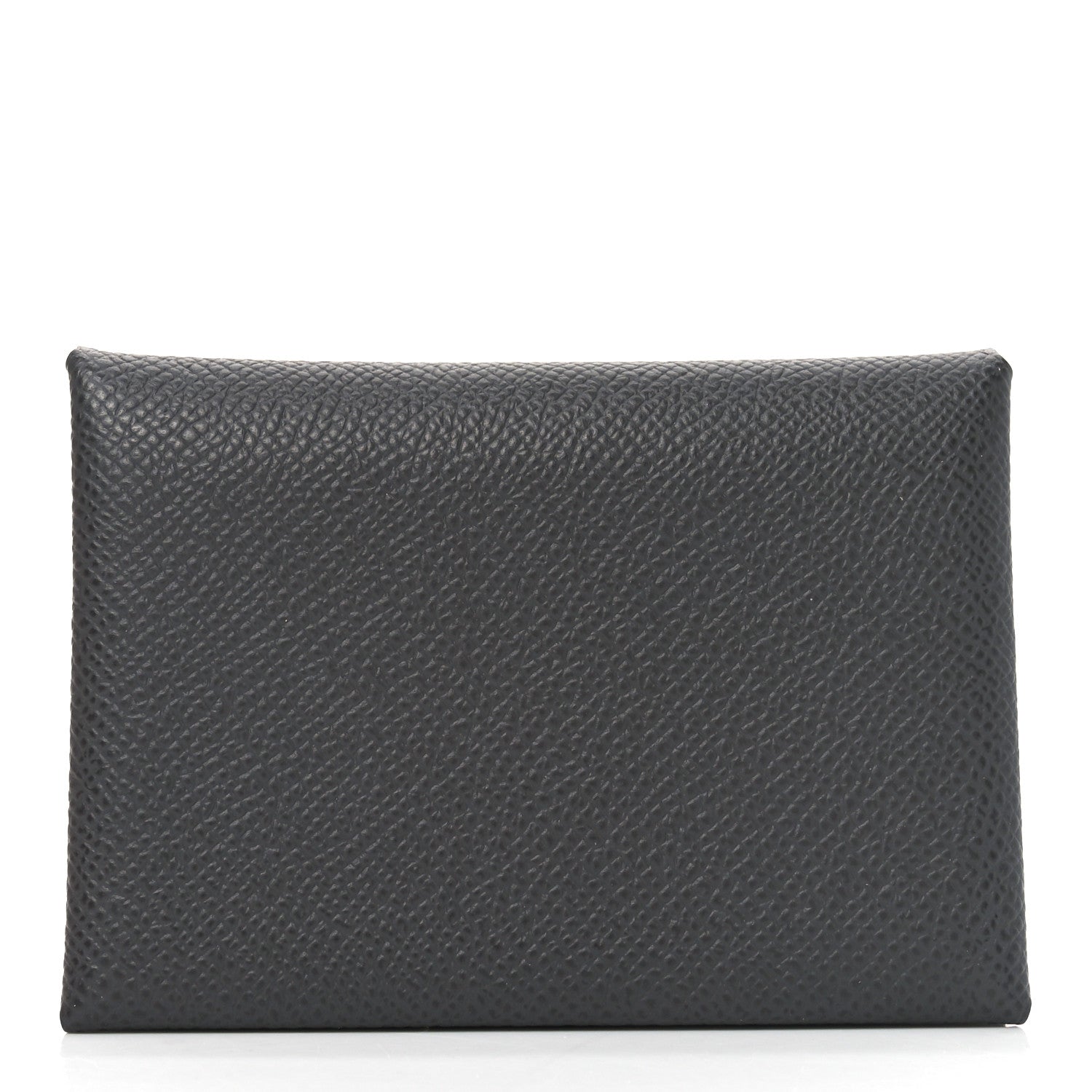 Hermes Epsom Calvi Duo Card Case Graphite 1 of 7