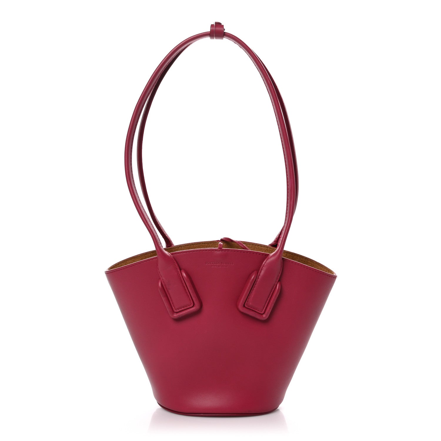 Bottega Veneta Calfskin Small Basket Tote Amaranto 1 of 12