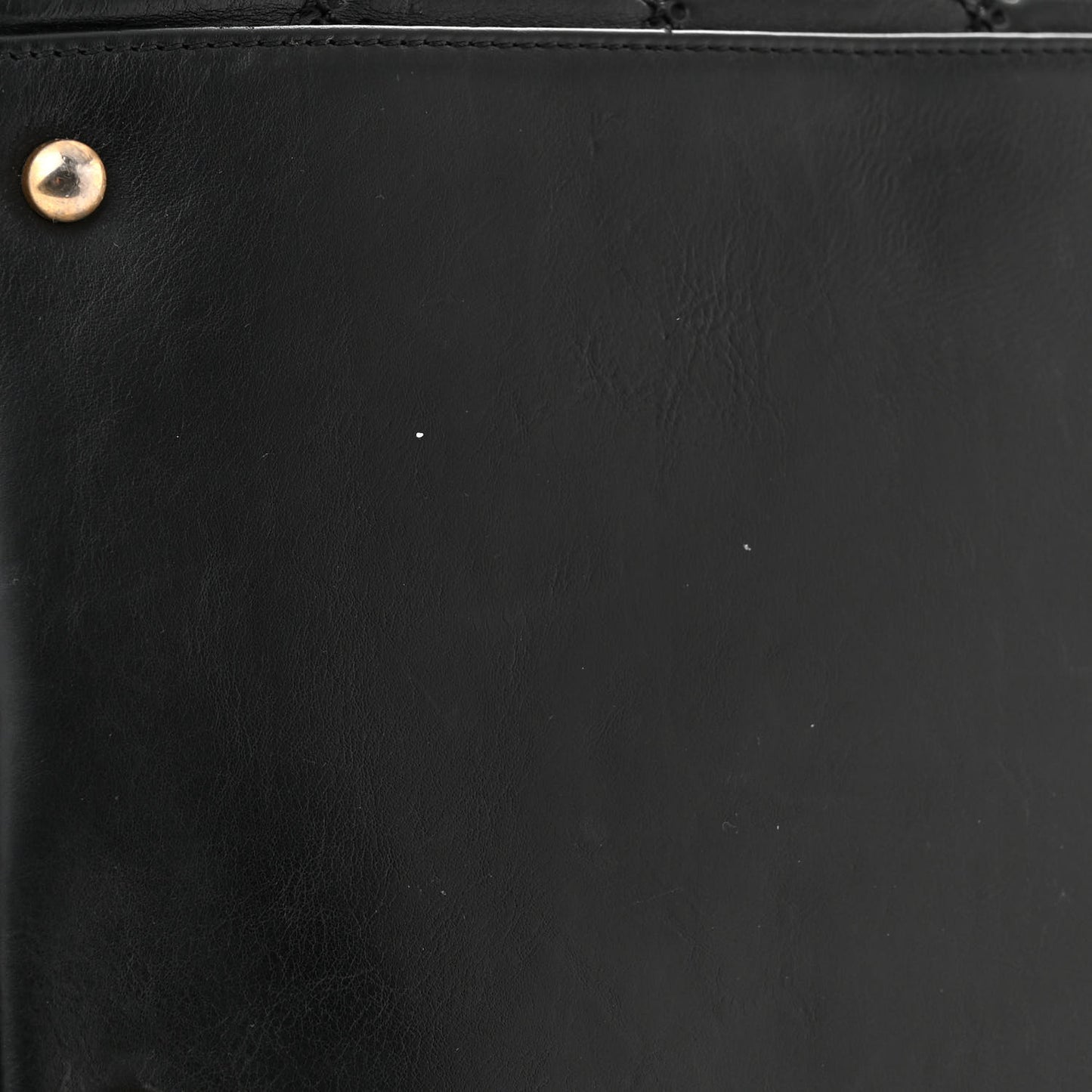 Calfskin Stitched Medium Retro Chain Tote Black