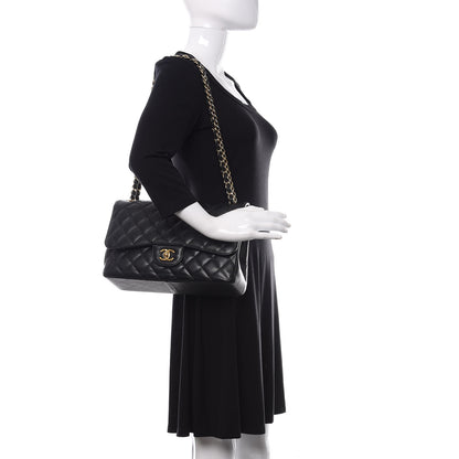 Chanel Caviar Quilted Jumbo Double Flap Black 2 of 10