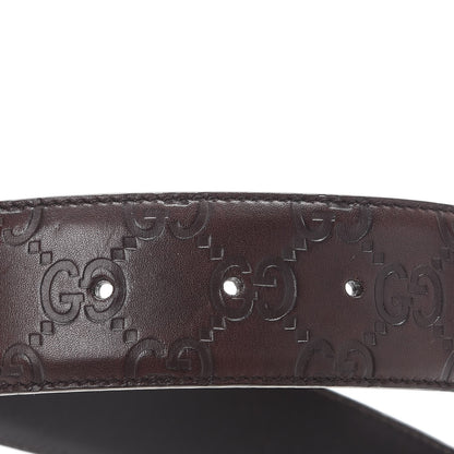 Gucci Guccissima Interlocking G Belt 80 32 Dark Brown 7 of 7