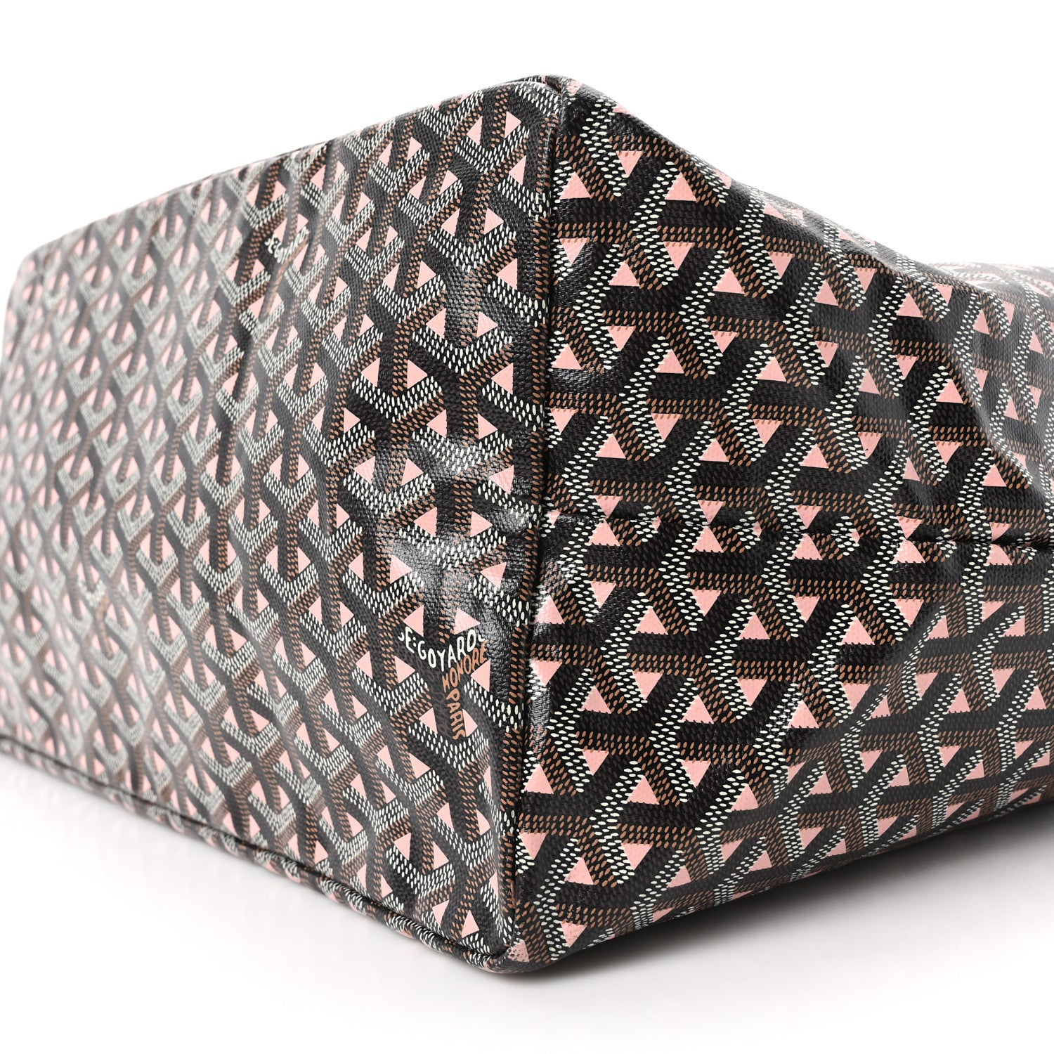 Goyard Goyardine Saint Louis Claire Voie GM Black Pink 10 of 10