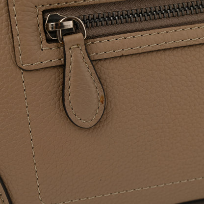 Celine Drummed Calfskin Micro Luggage Dune 10 of 12