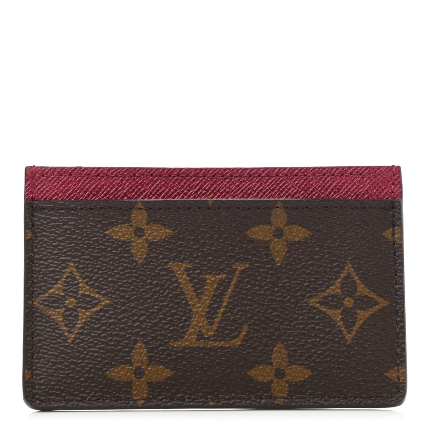 Monogram Card Holder Fuchsia