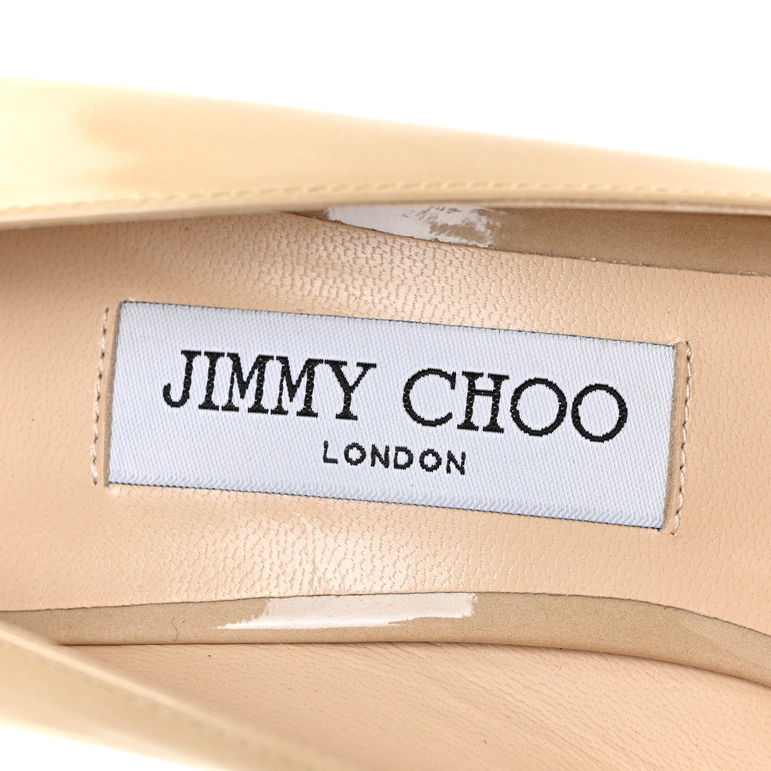 Jimmy Choo Patent Pointy Toe Romy 100 Pumps 39.5 Nude 10 of 11