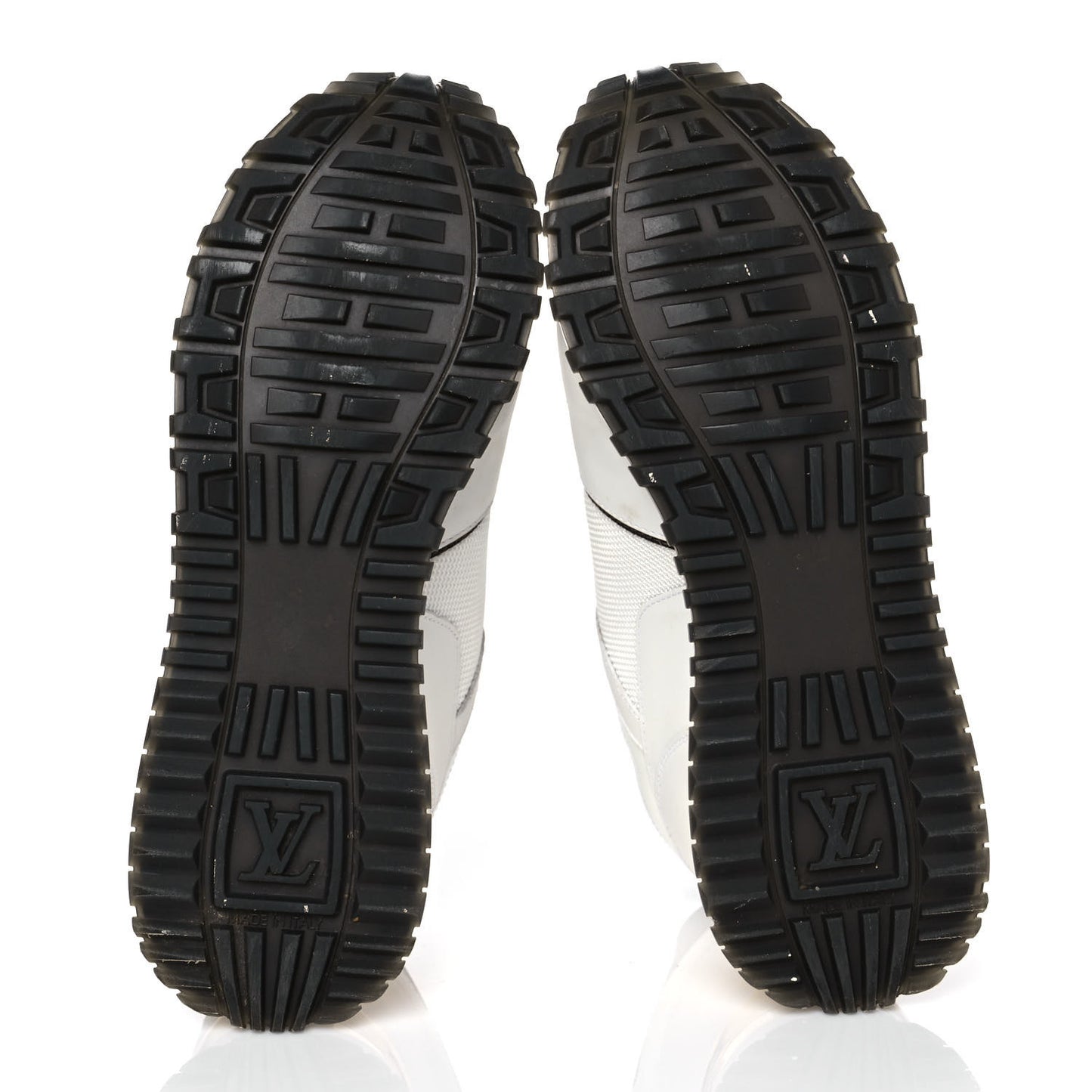Calfskin Monogram Run Away Sneakers 36 White