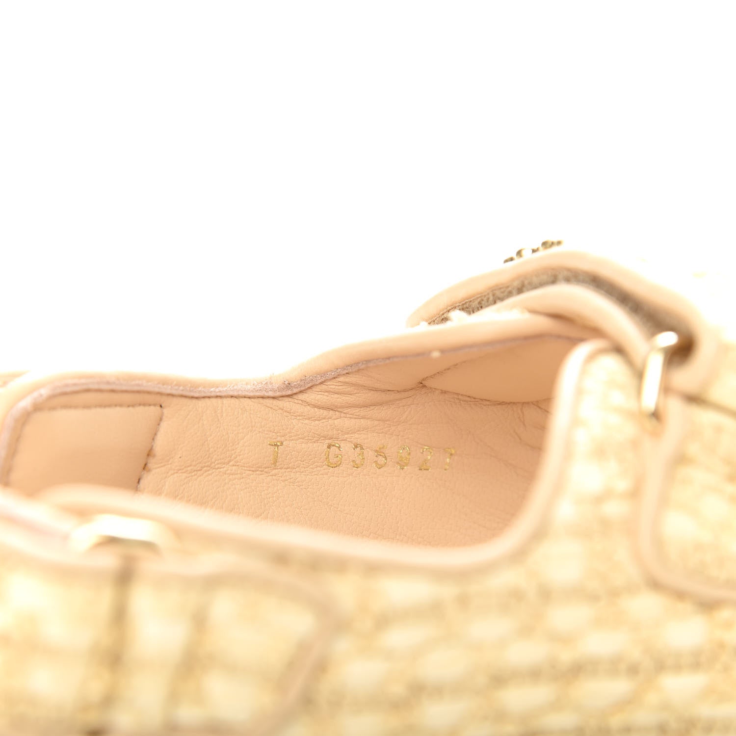 Chanel Braided Fabric Velcro Dad Sandals 38 Beige 10 of 11
