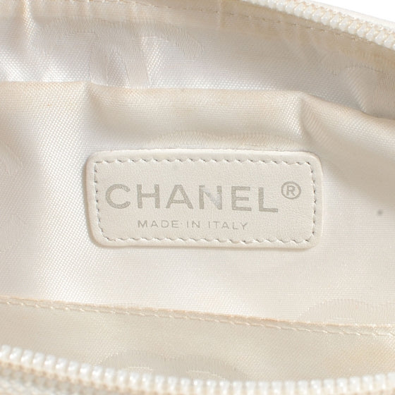 Chanel Calfskin Python Quilted Cambon Camera Case White 6 of 7