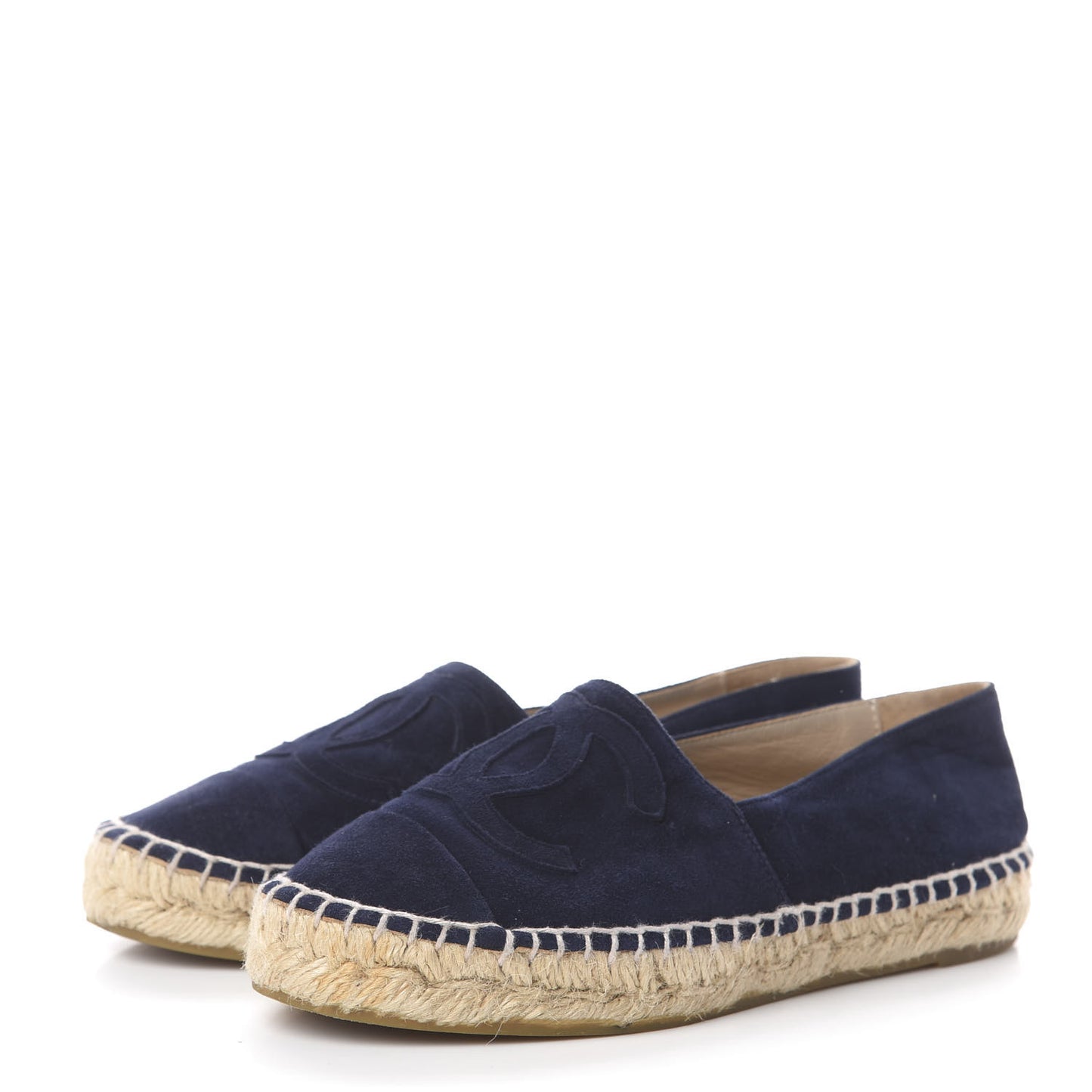 Suede CC Espadrilles 35 Navy Blue
