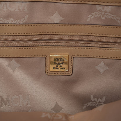 MCM Visetos Medium Studded Stark Backpack Beige 6 of 14