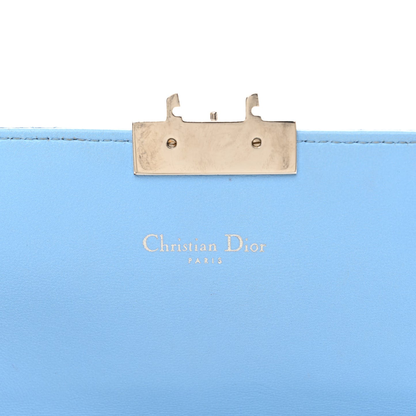 Lambskin Cannage Miss Dior Promenade Pouch Blue