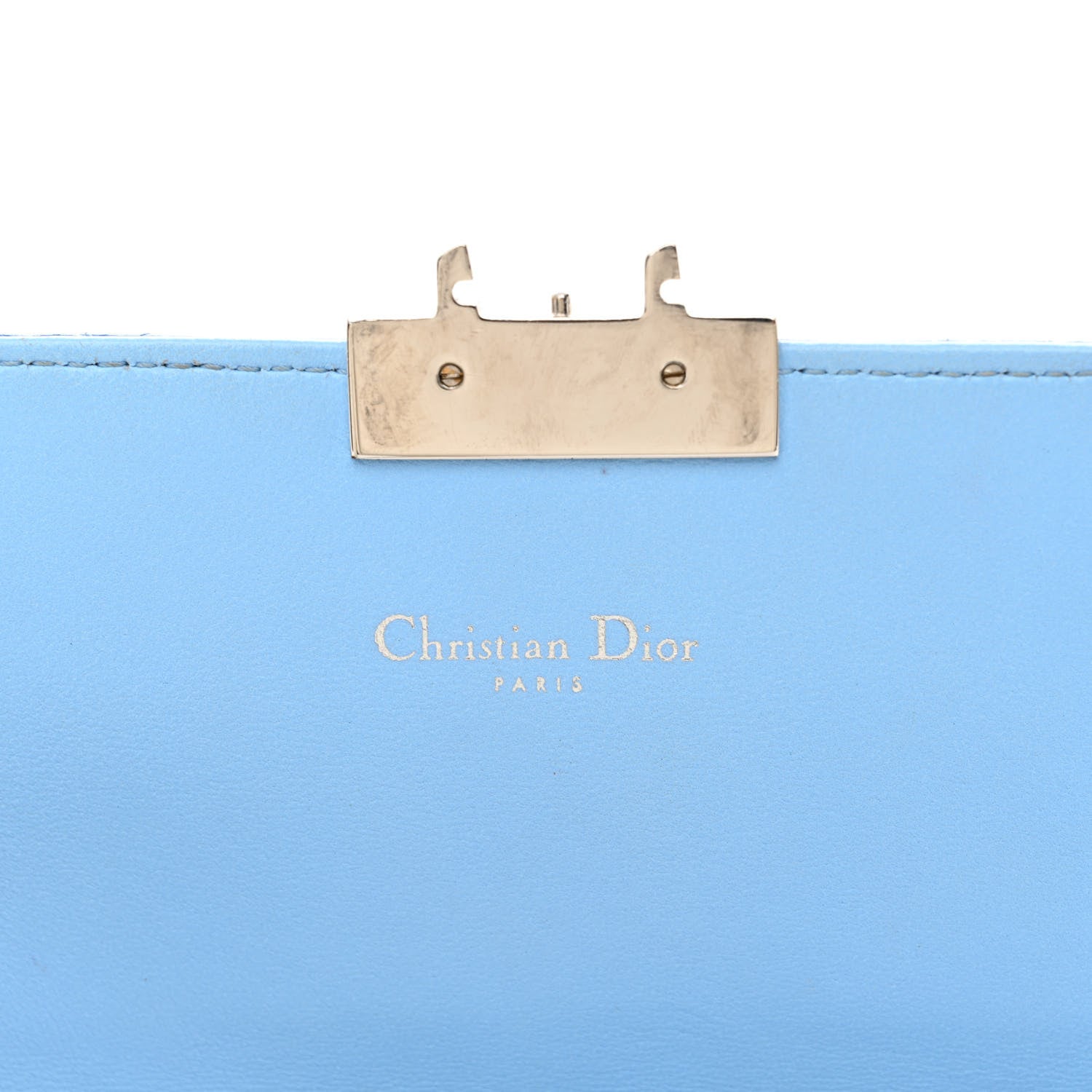 Christian Dior Lambskin Cannage Miss Dior Promenade Pouch Blue 6 of 12