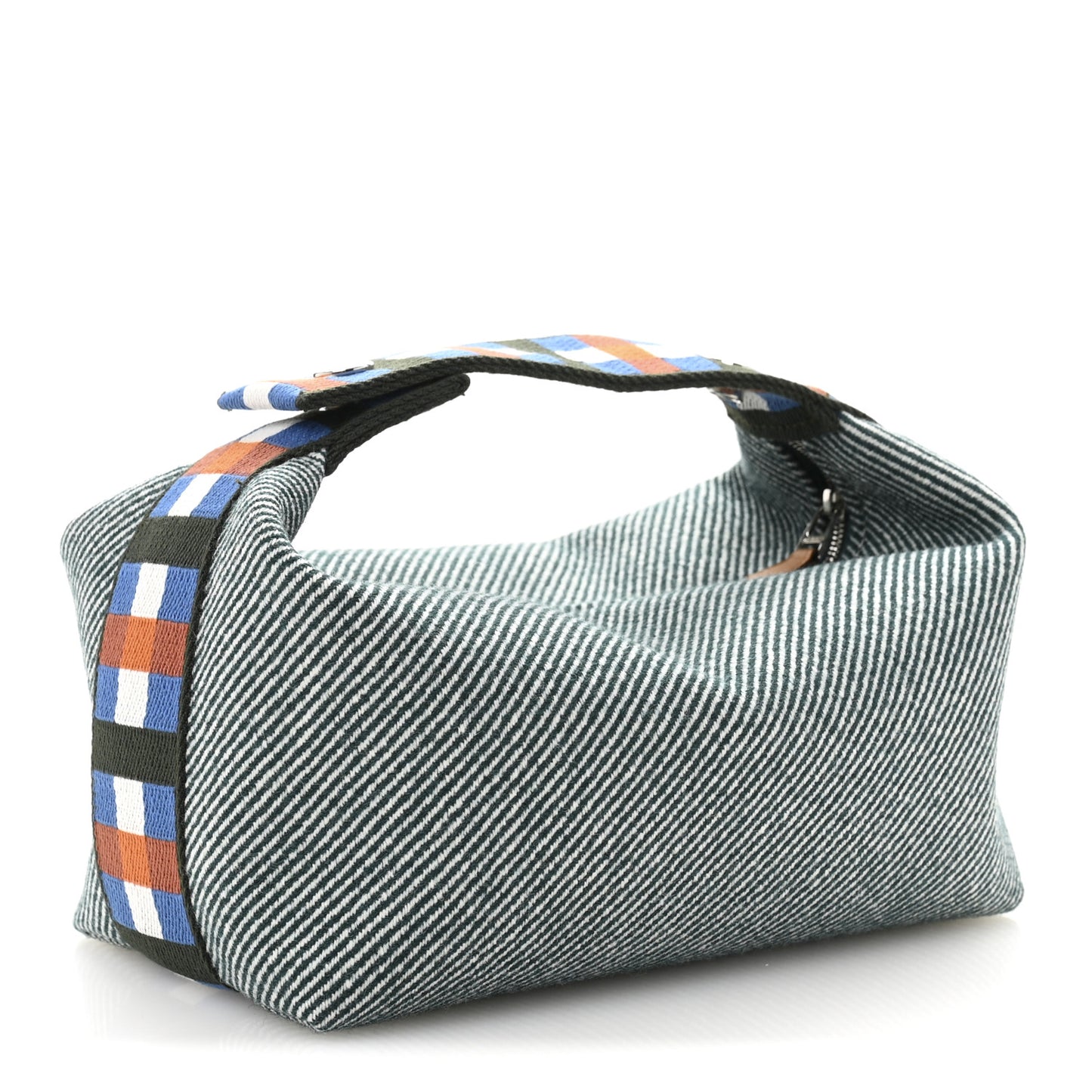 Wool Small Bride-A-Brac H Natte Pouch Bleu