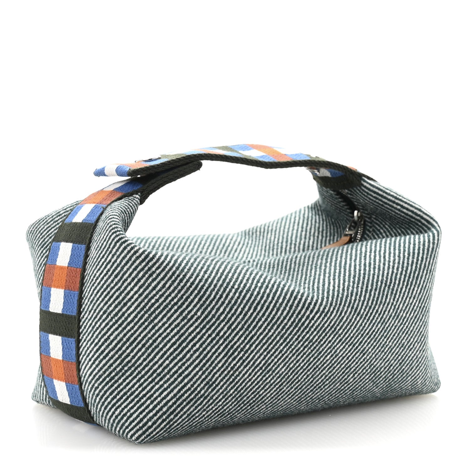 Hermes Wool Small Bride-A-Brac H Natte Pouch Bleu 3 of 7